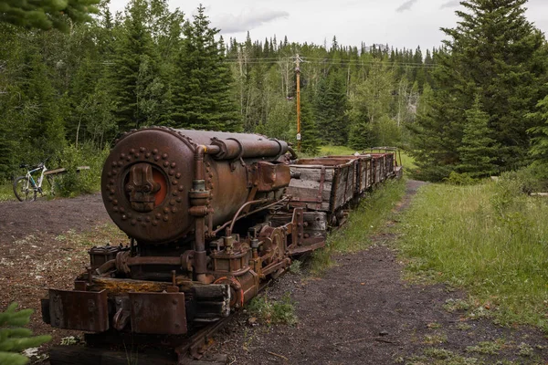 Eski paslı tren, buharlı lokomotif. Dağlarda ormanla kaplanmış terk edilmiş bir kömür madeni. Mistik bir yer..