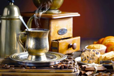 Kahve çekirdekli espresso kahve..