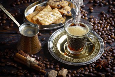 Kahve çekirdekli espresso kahve..