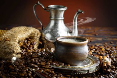 Kahve çekirdekli espresso kahve..