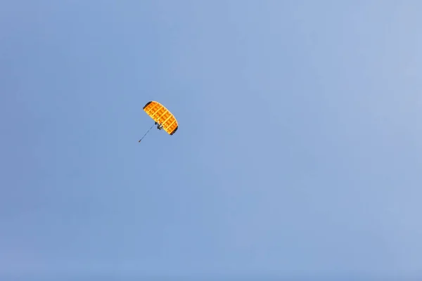 Parachutisme Saut Tandem Une Aventure Incroyable Dans Ciel — Photo