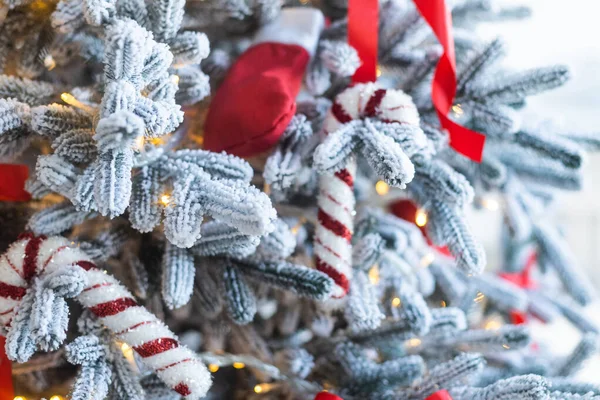 Decorações Árvore Natal Para Ano — Fotografia de Stock