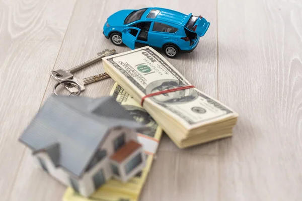 House Car Buying Renting Real Estate Transport Concept — Foto Stock