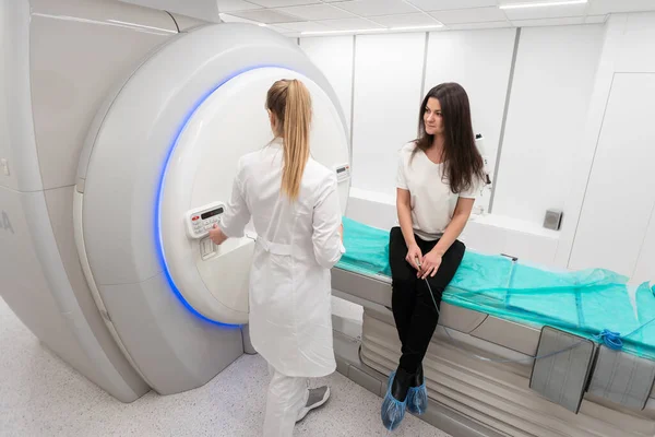 stock image A sophisticated MRI Scanner at hospital