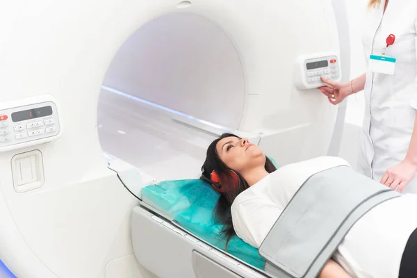 stock image A sophisticated MRI Scanner at hospital