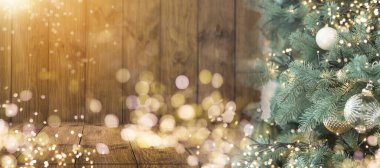 Closeup of Christmas tree background. High quality photo clipart