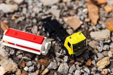 Kamyonetin oyuncak kabini, minyatür..