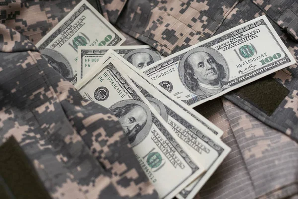 soldier camouflage, military uniform, money