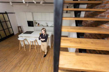 Stairway, wooden stairs architecture interior design of contemporary, Modern house building stairway.