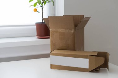 Boş Karton Kutuyu Aç, Paketleme.