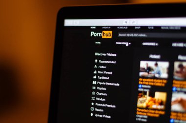 Kyiv, Ukrayna - Bölüm 08, 2019: Pornhub Web Sitesi Desember 08, 2019