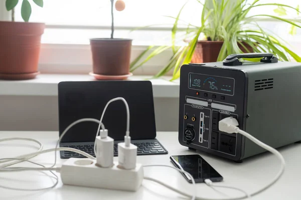 portable charging station charges gadgets.
