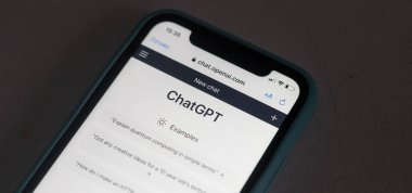 Kyiv, Ukraine - February 18, 2023: Webpages of ChatGPT, OpenAIs chatbot, and Google are seen on smartphones. A new wave of chatbots like ChatGPT use AI that can reinvent the traditional search engine