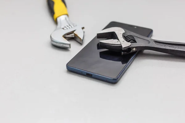 Smartphone Tools Voor Herstel Reparatie Telefoon — Stockfoto