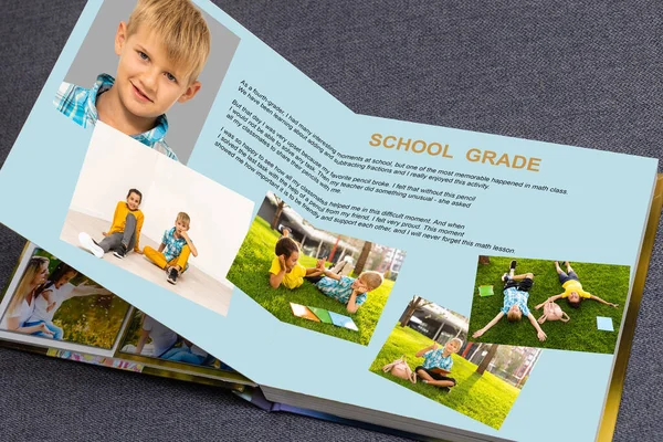 Graduatie Album Fotoboek Gedrukte Fotoboeken — Stockfoto