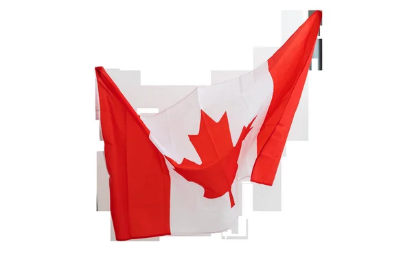 Bandiera Del Canada Sfondo Bianco — Foto Stock