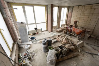 Onarımın ilk aşaması.