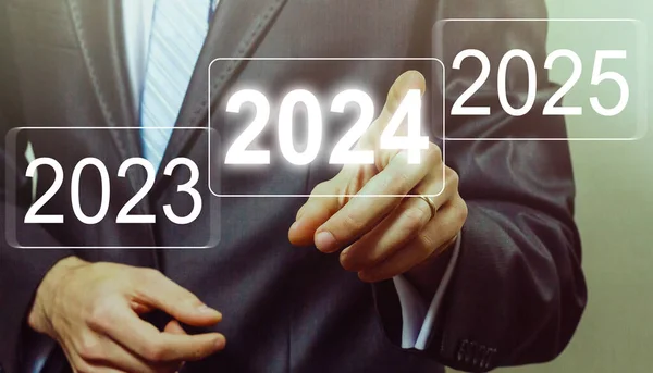 2023 2024 2025 Przygotowanie Ukierunkowanie Nowej Koncepcji Biznesowej Nowy Rok — Zdjęcie stockowe