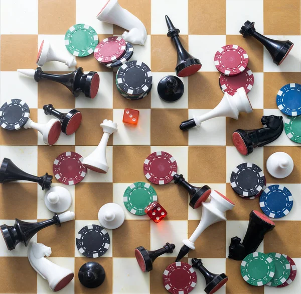 Šachy Další Herní Doplňky — Stock fotografie