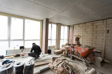 Onarımın ilk aşaması.