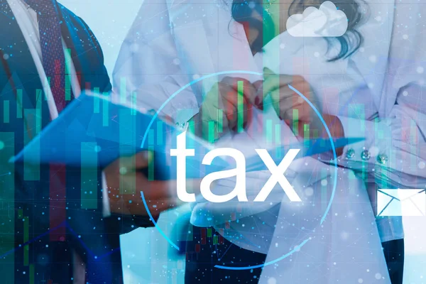 Tiempo Impuestos Declaración Impuestos Cálculo Conceptos Impuestos Estatales Declaración Impuestos — Foto de Stock