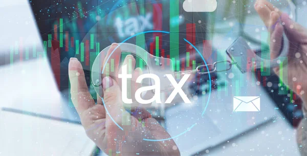 Tiempo Impuestos Declaración Impuestos Cálculo Conceptos Impuestos Estatales Declaración Impuestos —  Fotos de Stock