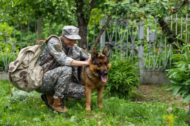 Bir köpekle askeri buluşma..