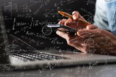 matematik formülleri, yüksek eğitim kavramı.