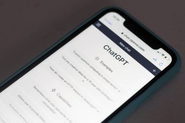 Kyiv, Ukraine - February 18, 2023: Webpages of ChatGPT, OpenAIs chatbot, and Google are seen on smartphones. A new wave of chatbots like ChatGPT use AI that can reinvent the traditional search engine