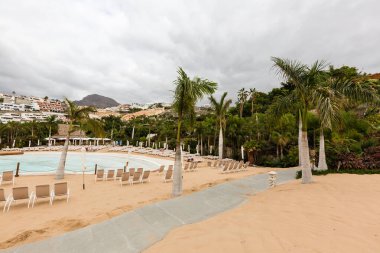 TENERİFE ADASI, İSPAN - 9 Ocak 2020 Tenerife, İspanya 'da Siam Park. Siam Park, Avrupa 'da su çekimleri yapılan Su Krallığı tema parkı..