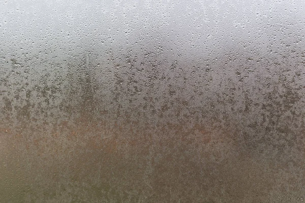 Water Droplets Condensation Background Dew Glass Humidity Foggy Blank Bad — стоковое фото