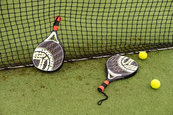 Kürek Tenis Raketi Top — Stok fotoğraf