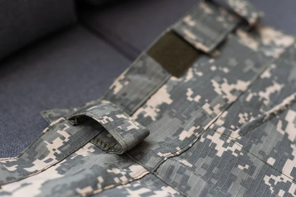 우크라 이나군 군복의 표면을 클로즈업 — 스톡 사진