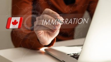 Kanada 'ya göç eden sanal ekran.