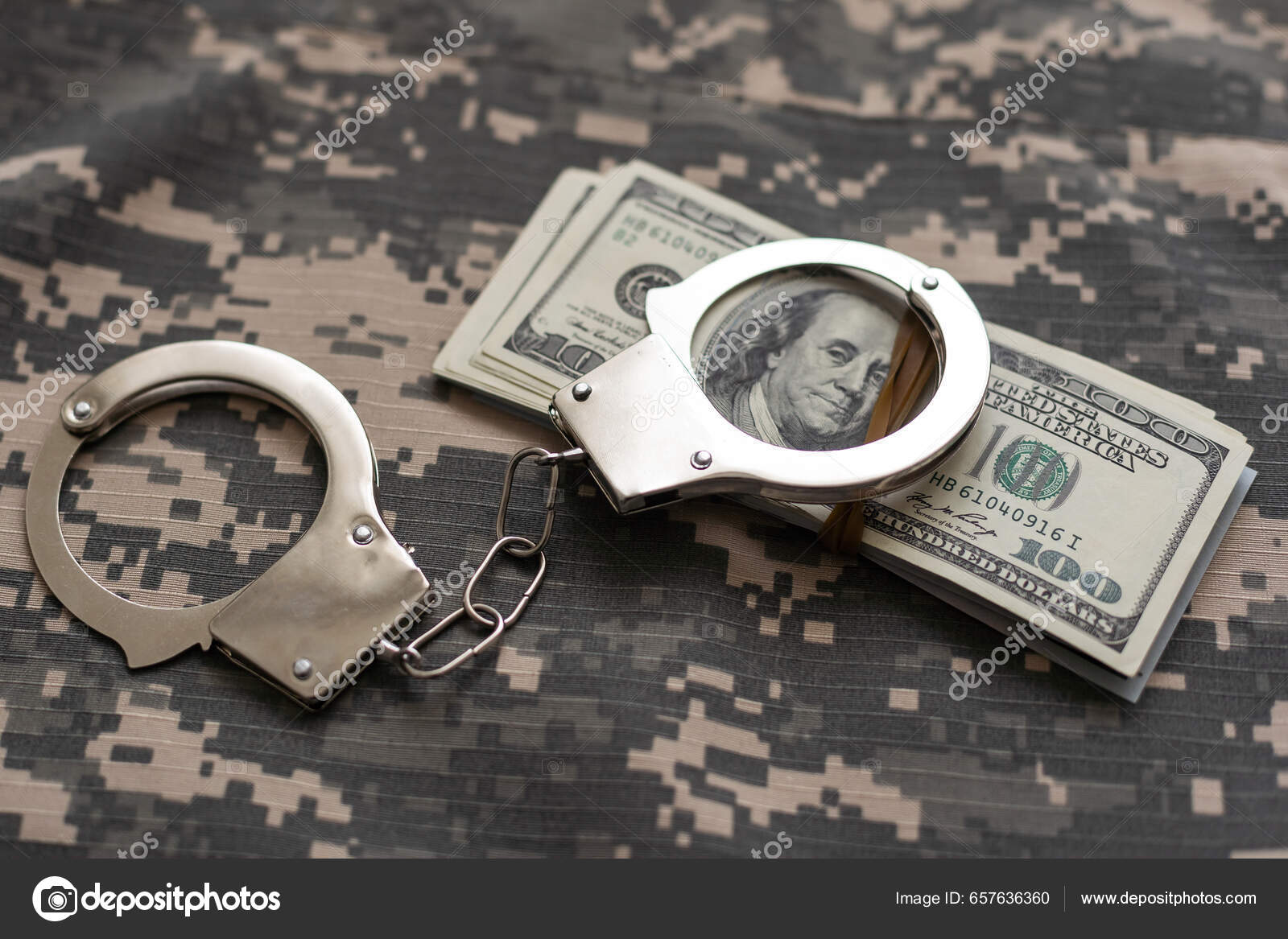 범죄자 군인들의 뇌물받는 — 스톡 사진 © sinenkiy #657636360