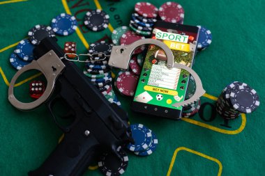 Akıllı telefon spor bahisleri, kelepçe, silah oyunları....