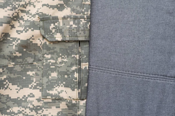 Armáda Uniforma Odznaky Odznaky Maskované Uniformě Pozadí — Stock fotografie