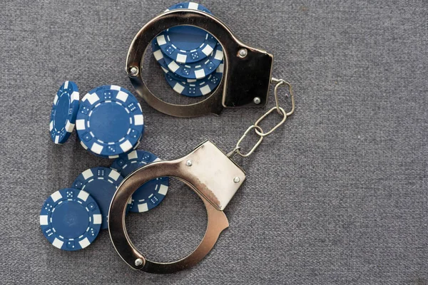 Malý Stack Blue Poker Žetony Detailní Záběr Pozadí Kvalitní Fotografie — Stock fotografie