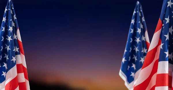 Αμερικανική Σημαία Για Την Ημέρα Μνήμης Την Ιουλίου Υψηλής Ποιότητας — Φωτογραφία Αρχείου