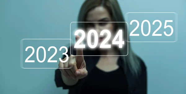 2023 2024 2025 Przygotowanie Ukierunkowanie Nowej Koncepcji Biznesowej Nowy Rok — Zdjęcie stockowe