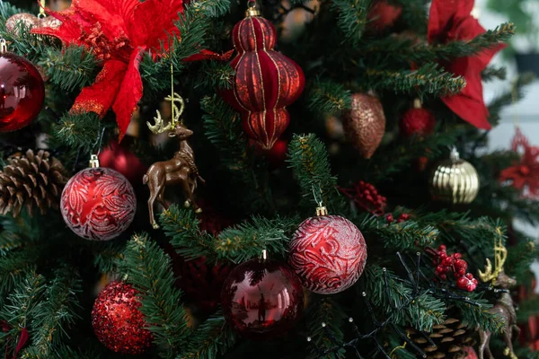 Choinka Dekoracje Świąteczne — Zdjęcie stockowe