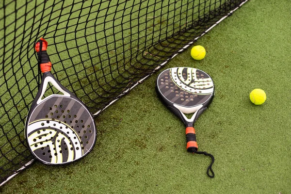 Paddle Tennis Objects Court — Stock Photo, Image