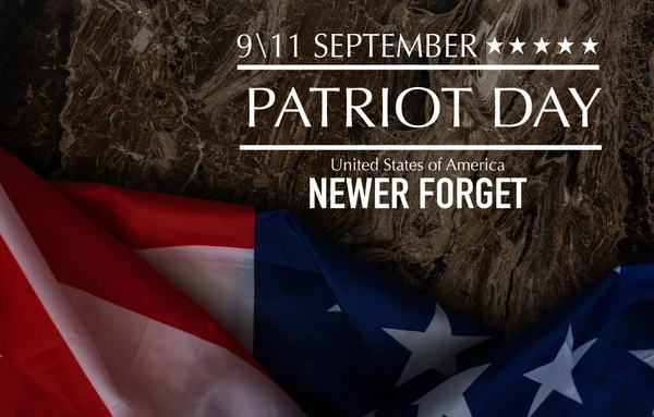 Patriot Ημέρα Σεπτεμβρίου Ηπα Πανό Σημαία Των Ηνωμένων Πολιτειών Της — Φωτογραφία Αρχείου