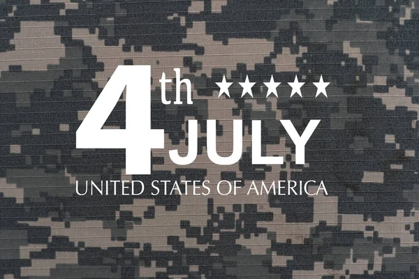 Gelukkige Vierde Juli Gelukkige Onafhankelijkheidsdag Kaart — Stockfoto