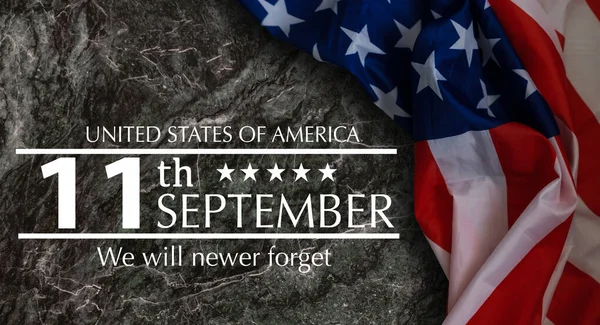 Ποτέ Μην Ξεχνάτε Την Ημέρα Fallen Patriot Σεπτέμβριο — Φωτογραφία Αρχείου