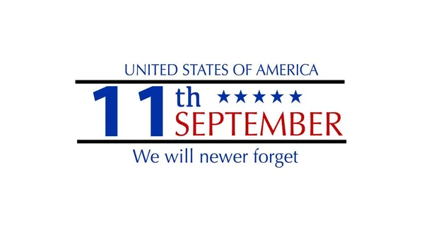 Patriot Day Never Forget Social Media Graphics — Stock Photo, Image