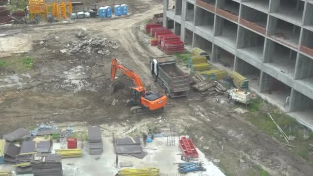 Arial View Construction Високоякісна Фотографія — стокове відео