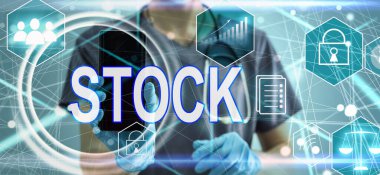 Sanal ekranda STOCK düğmesi.