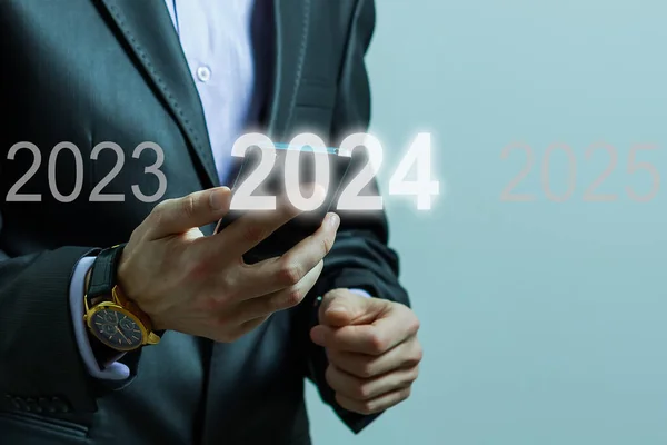 2023 2024 2025 Підготовки Фокусування Нового Бізнесу Новорічної Концепції — стокове фото