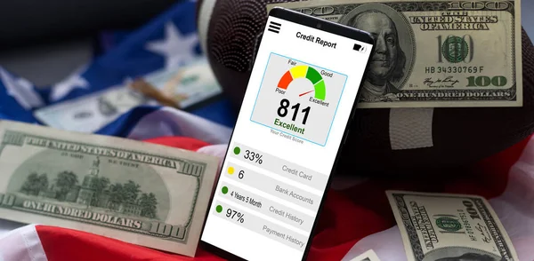 Geldplanung Budget Tracker App Auf Laptop Hochwertiges Foto — Stockfoto